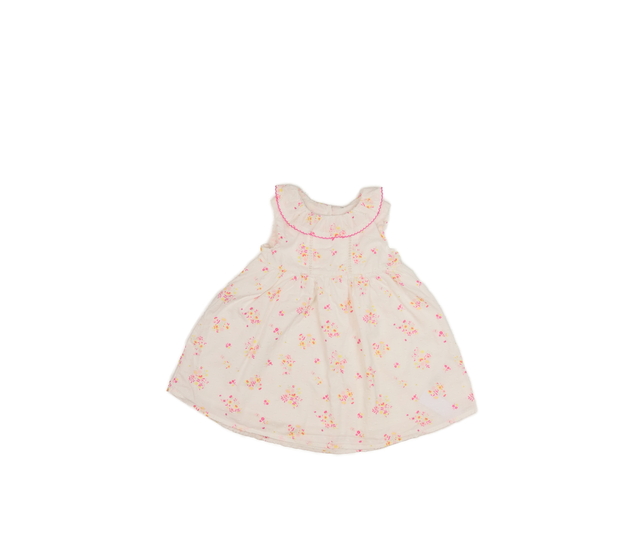 Bílé šaty s květinami a límečkem Nutmeg