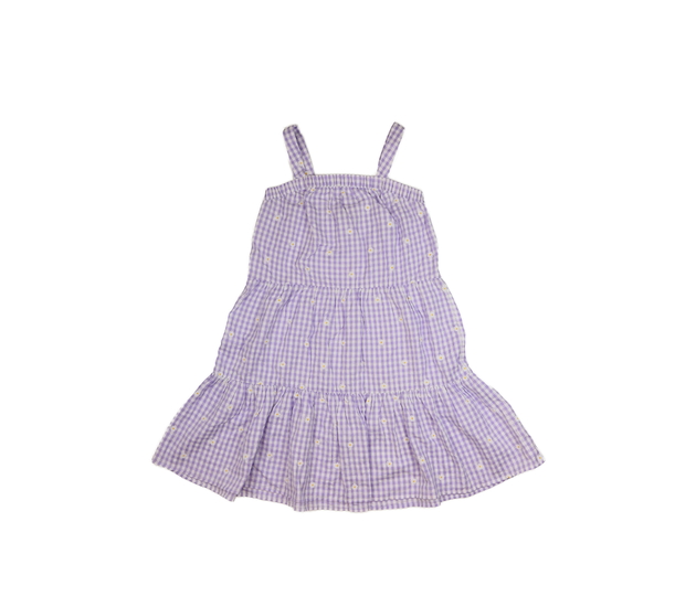 Fialové kostkované šaty s květinami George