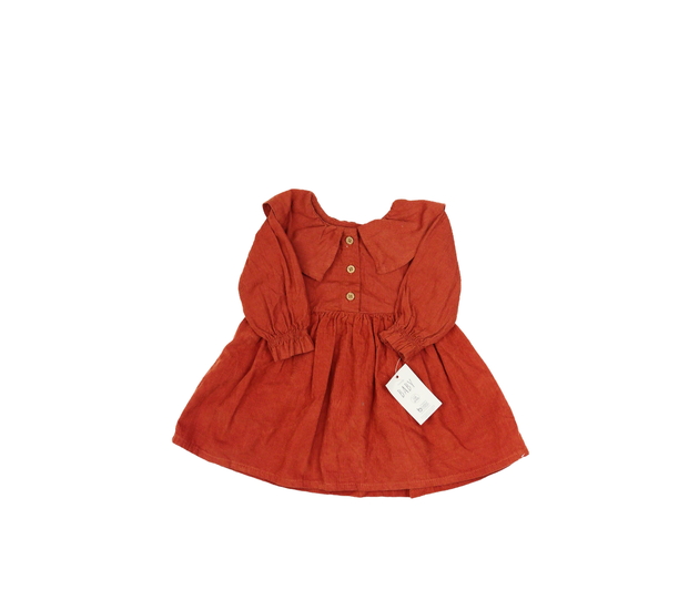 Nové cihlové šaty s límečkem George