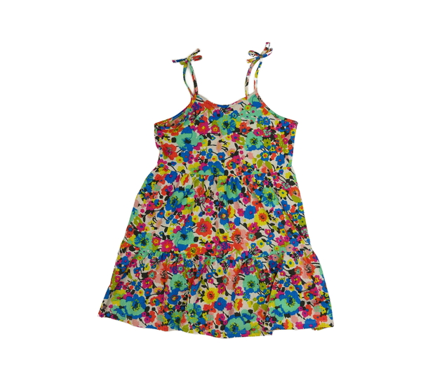 Světlé barevně květinové šaty 