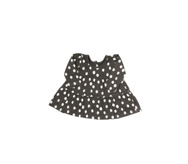 Šedé šaty s bílými oválky Primark