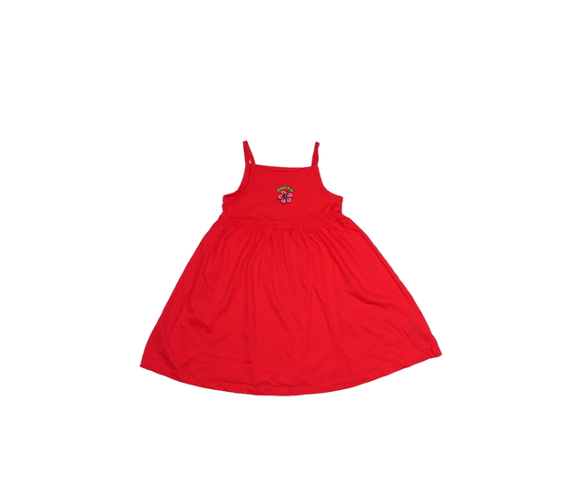 Červené letní šaty s květinou Primark