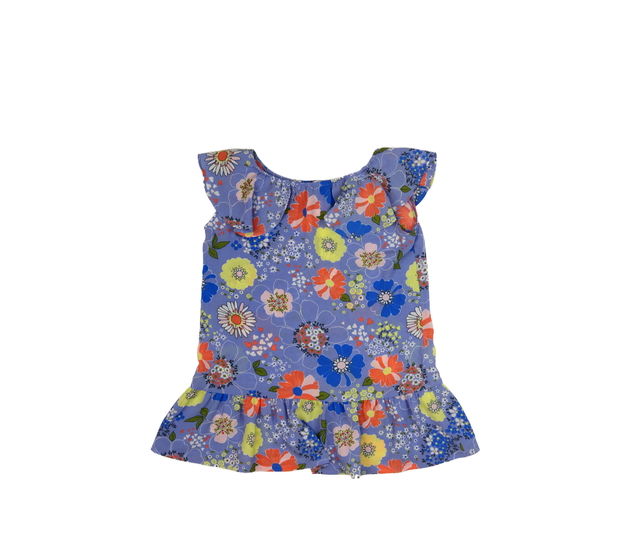 Světlé krátké lehké květinové šaty M&S