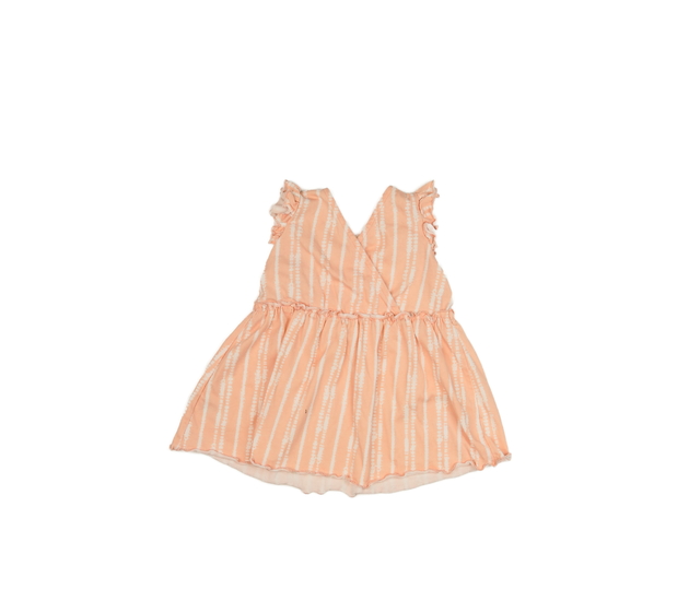 Meruňkové krátké šaty s volánky George