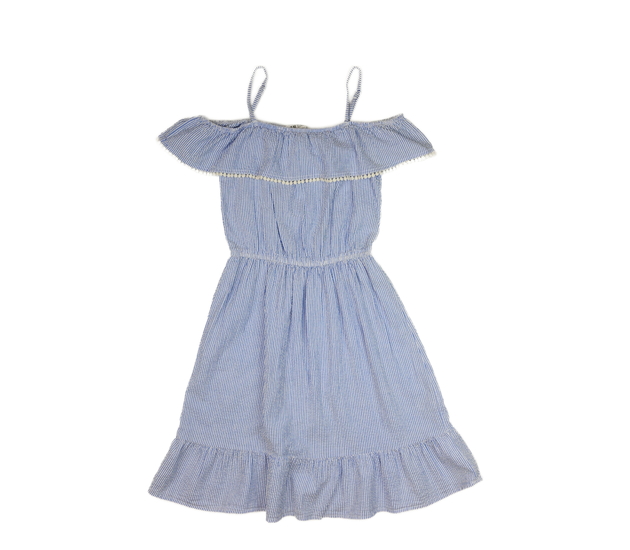 Pruhované letní šaty modro-bílé H&M