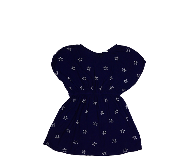 Tmavě modré bohémské lehké šaty Primark