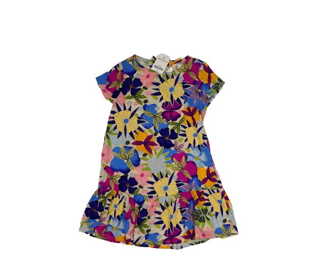 Nové světlé květinové lehké šaty 