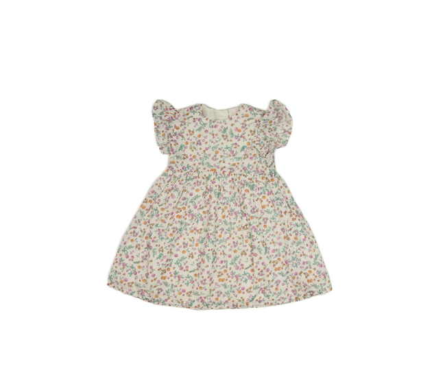 Smetanové květinové šaty George