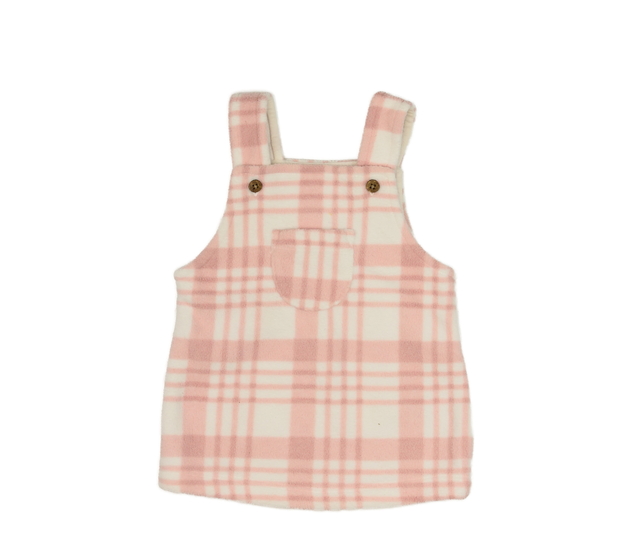 Růžové semišové kostkované šaty George