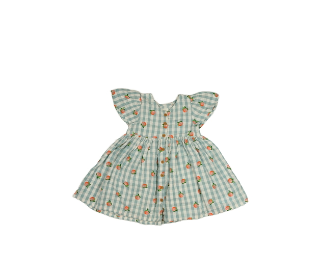 Kostkované šaty s ovocem Next