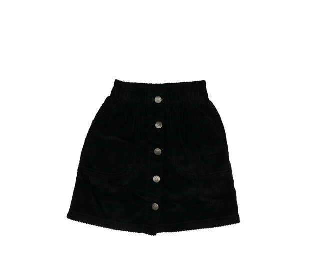 Černá manšestrová sukně George