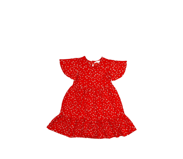 Červené květinové šaty Primark