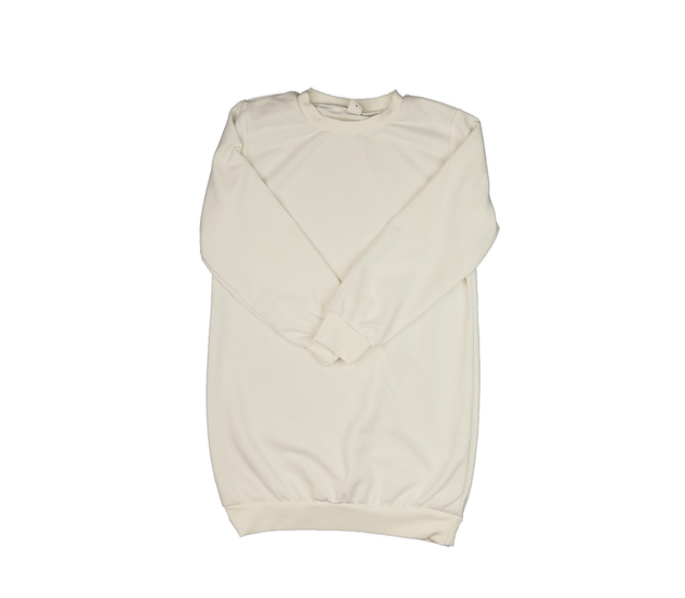 Bílé mikinové šaty 