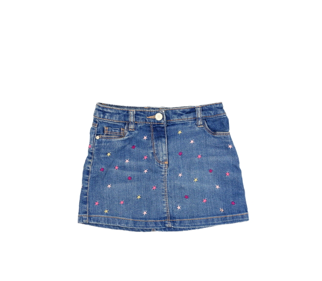 Modrá riflová sukně s hvězdami Next