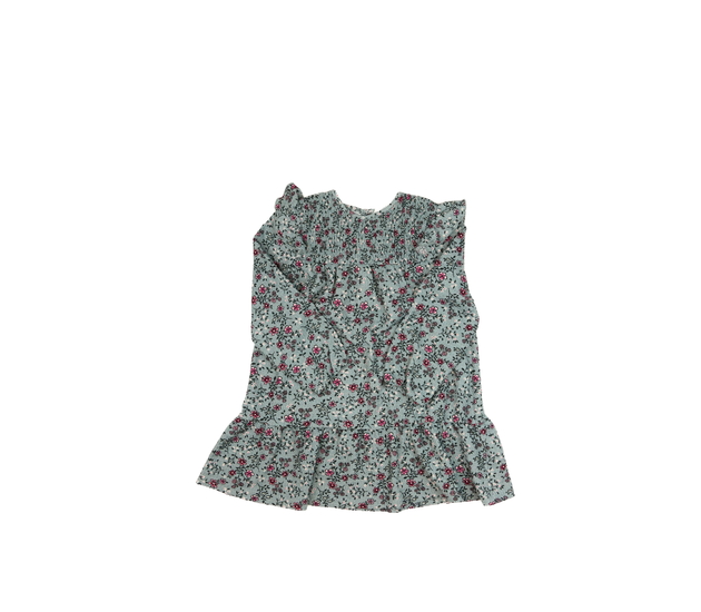 Modré květinové šaty s volánky Primark