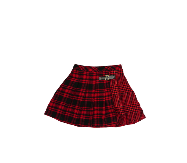 Červená teplá sukně Tu