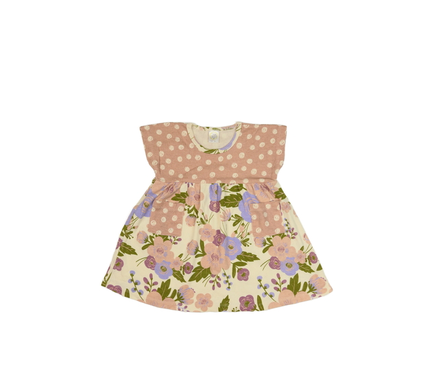 Světlé květinové šaty 