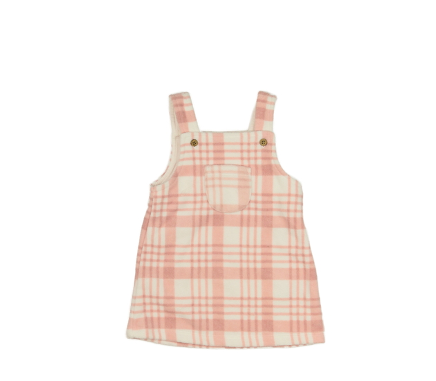 Hebké semišové krémovo-růžové šaty George