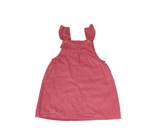 Starorůžové manšestrové šaty Tu