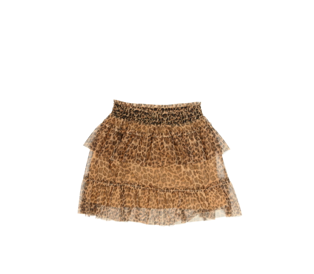 Hnědá vzorovaná tylová sukně George