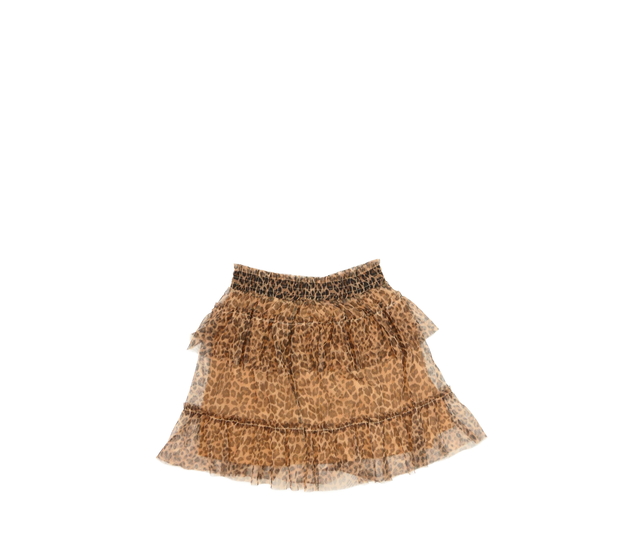 Hnědá vzorovaná tylová sukně George