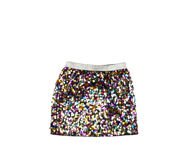 Tmavá flitrovaná sukně 