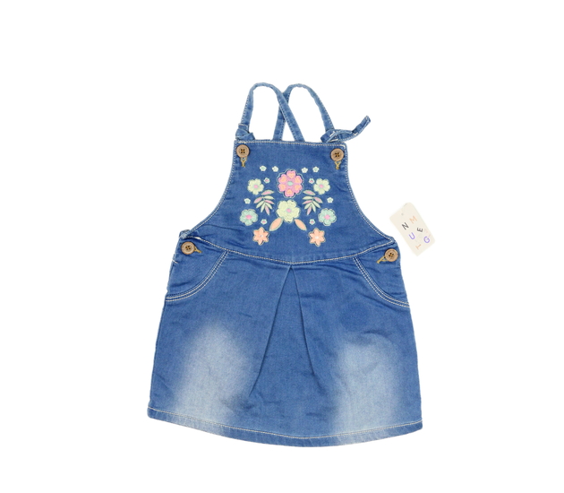 Nové modré riflové květinové šaty Nutmeg