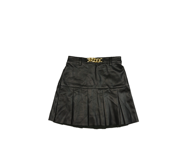 Černá koženková sukně River Island