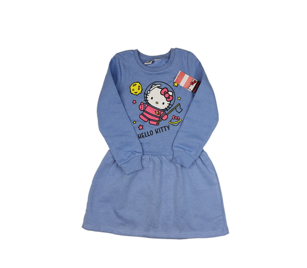 Nové modré mikinové šaty Hello Kitty 