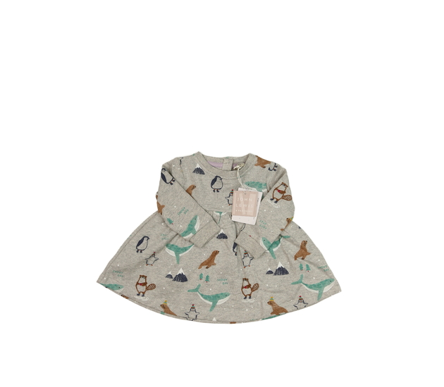 Nové šedé teplé mikinové šaty John Lewis