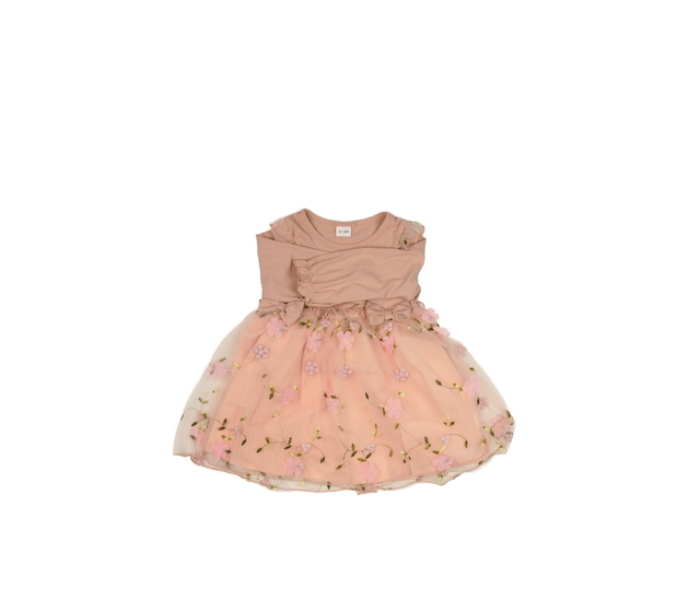 Růžové společenské zdobné šaty 