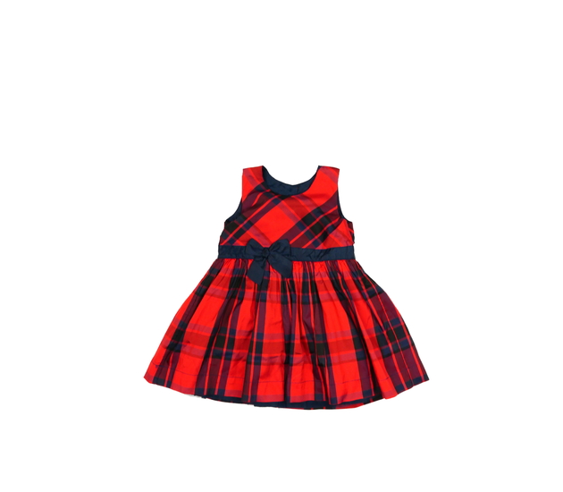 Červené společenské šaty s mašlí