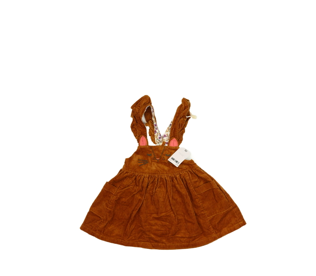 Nové hnědé manšestrové šaty Next