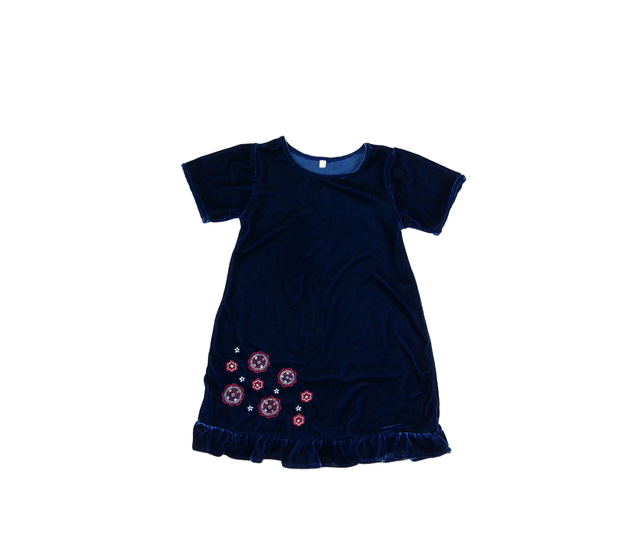 Tmavě modré hebké šaty 