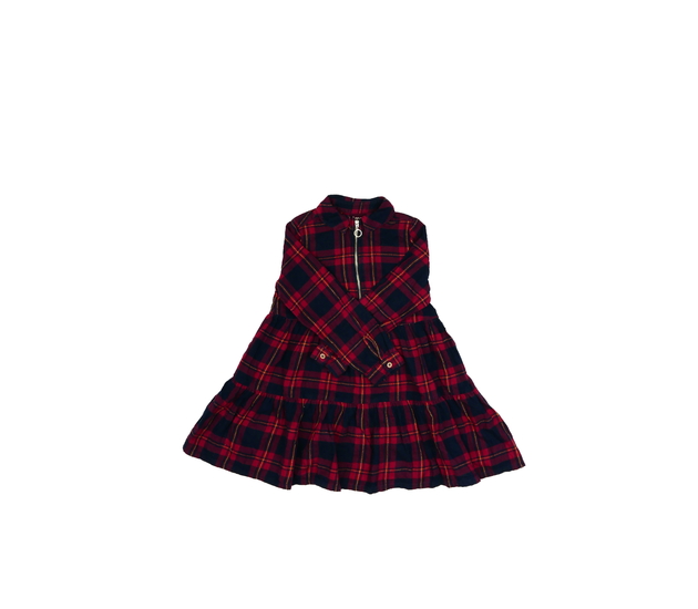 Tmavé kostkované košilové šaty Nutmeg