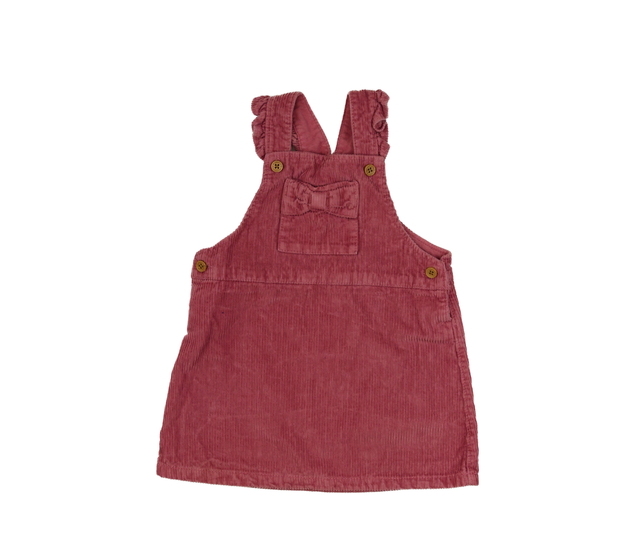 Růžové manšestrové šaty Next