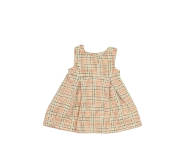 Teplé světlé žinylkové kostkované šaty F&F