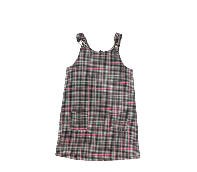 Kostkované černo-růžové šaty Primark