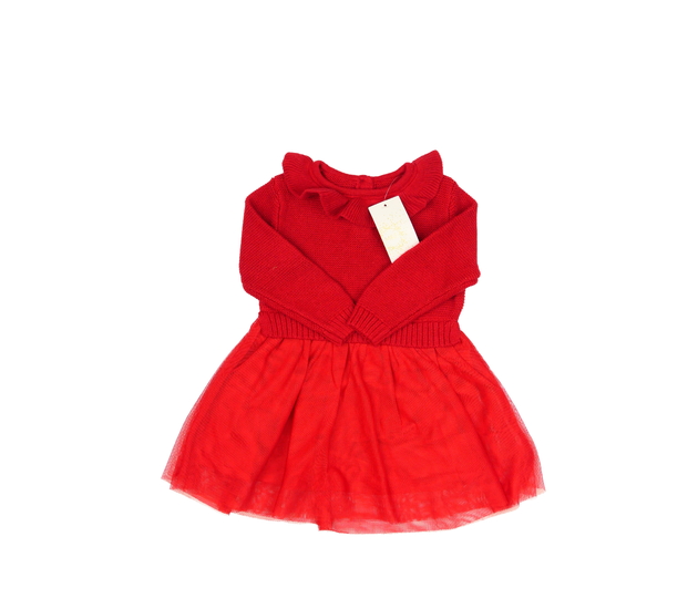 Nové červené společenské teplé šaty M&S