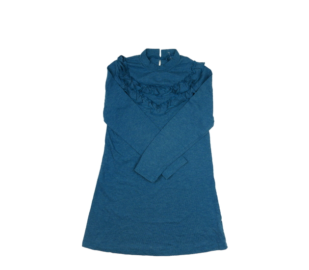 Modré melírované šaty s volánky Next