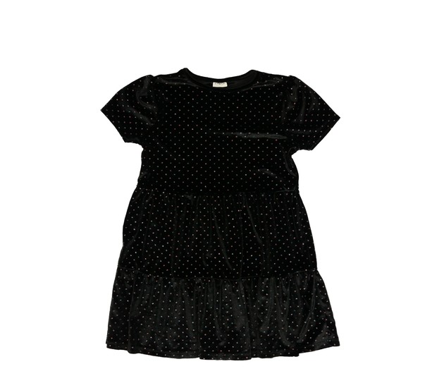 Černé šaty s lesklými kolečky F&F