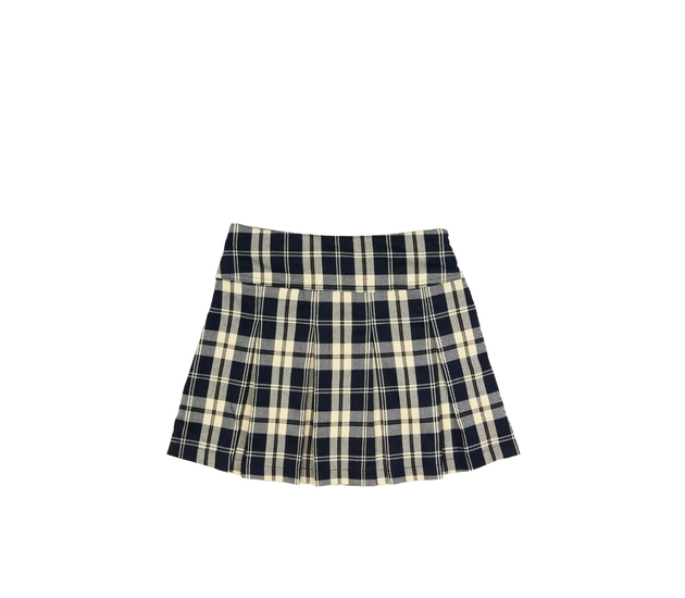 Kostkovaná modro-krémová sukně Primark