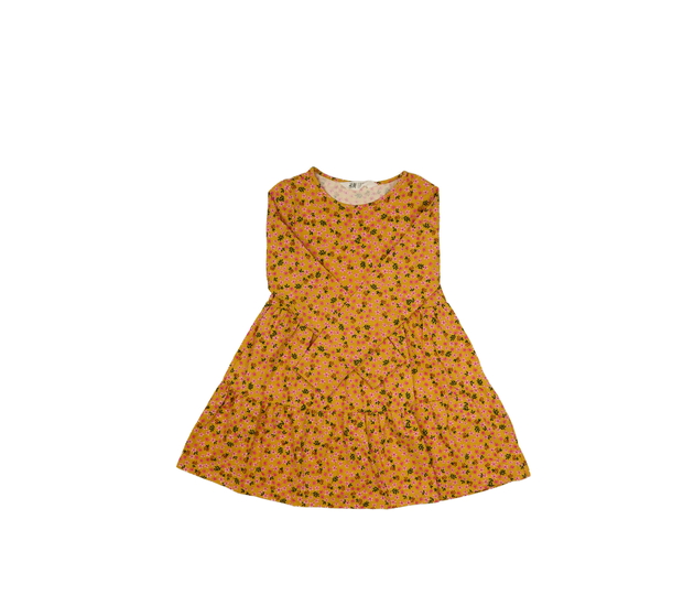 Světle hnědé květinové šaty H&M