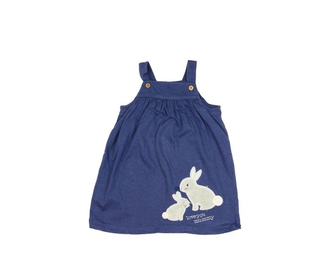 Tmavě modré šaty se zajíčky Nutmeg 