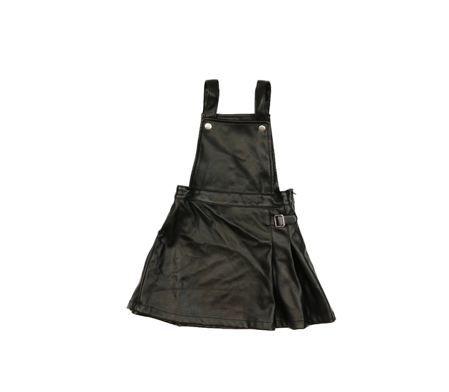 Černé koženkové šaty Primark