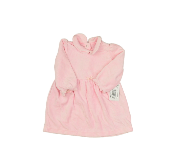 Nové růžové teplejší šaty s límečkem 