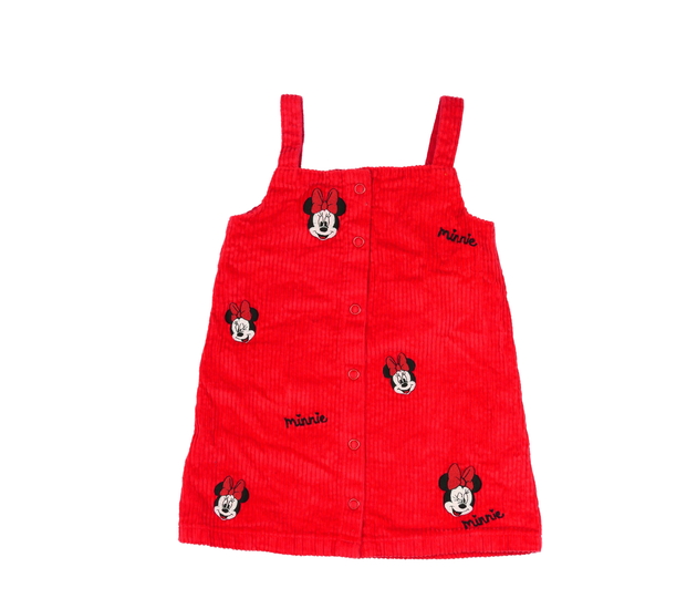 Červené manšestrové šaty Minnie George