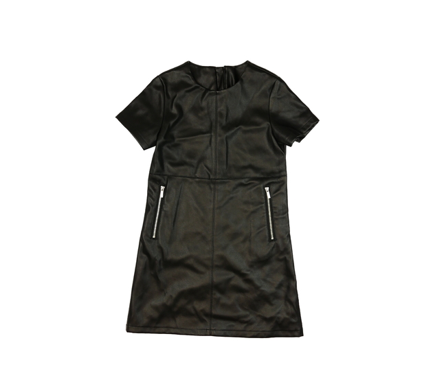 Černé koženkové šaty Primark