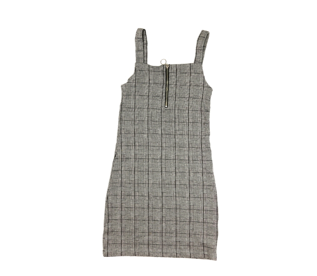 Šedé vzorované úzké šaty New Look 