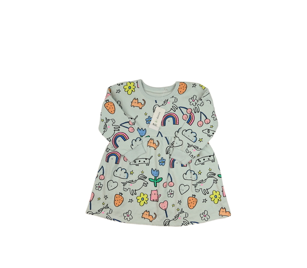 Nové světle modré mikinové šaty George